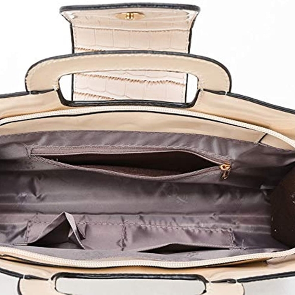 🔥 Women Vintage Flap Tote Top Handle Satchel Handbags PU Leather Clutch - Picture 7 of 7